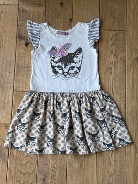 Jelly The Pug Isabella Kitty Knit Dress size 6